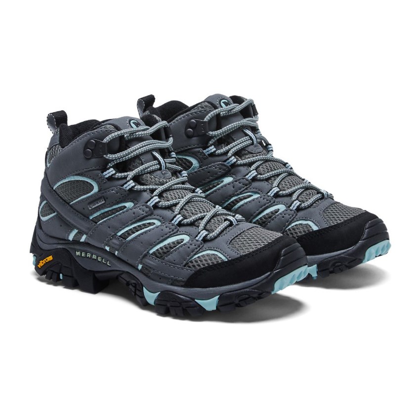 Chaussures Randonnée Merrell Moab 2 Mid GORE-TEX Bleu Marine Femme | N.Q.LCPT